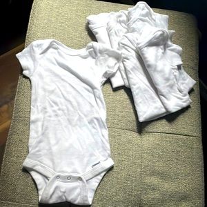 White short sleeve onesie